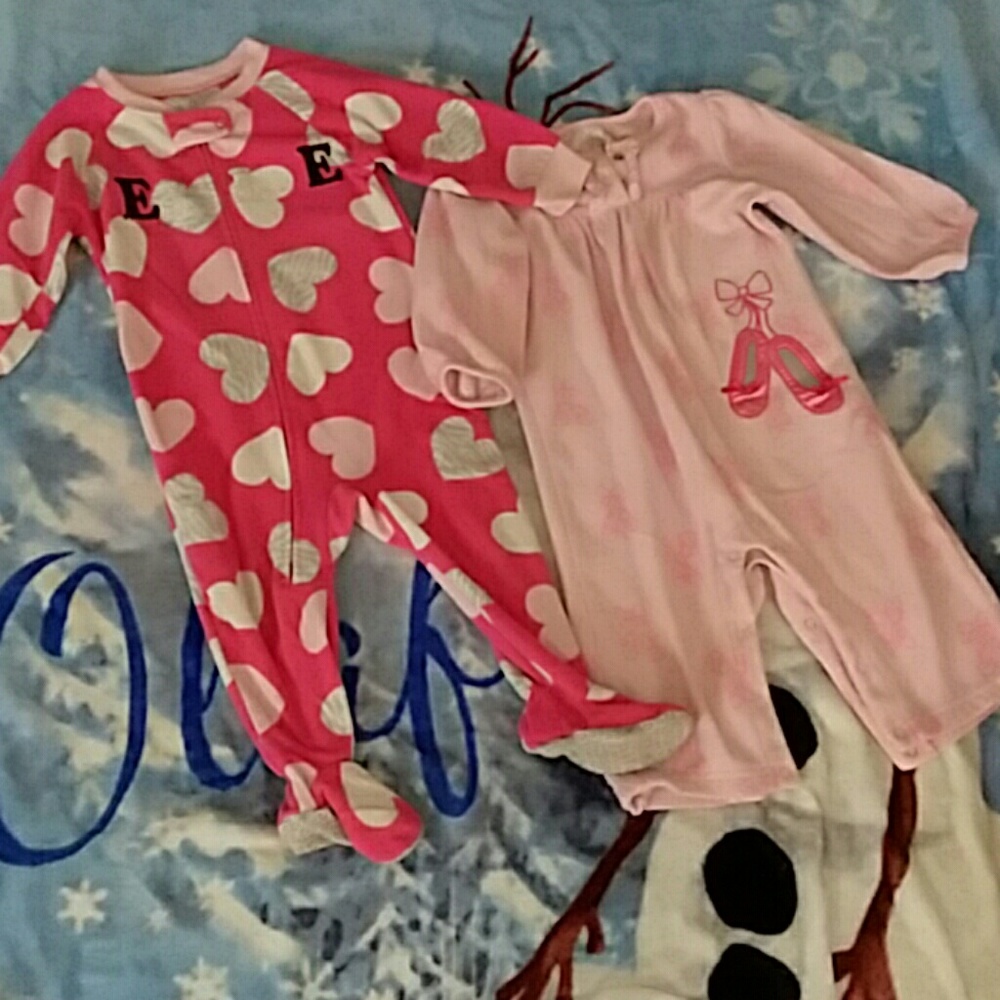 2 footie PJs for 12 month old girl!